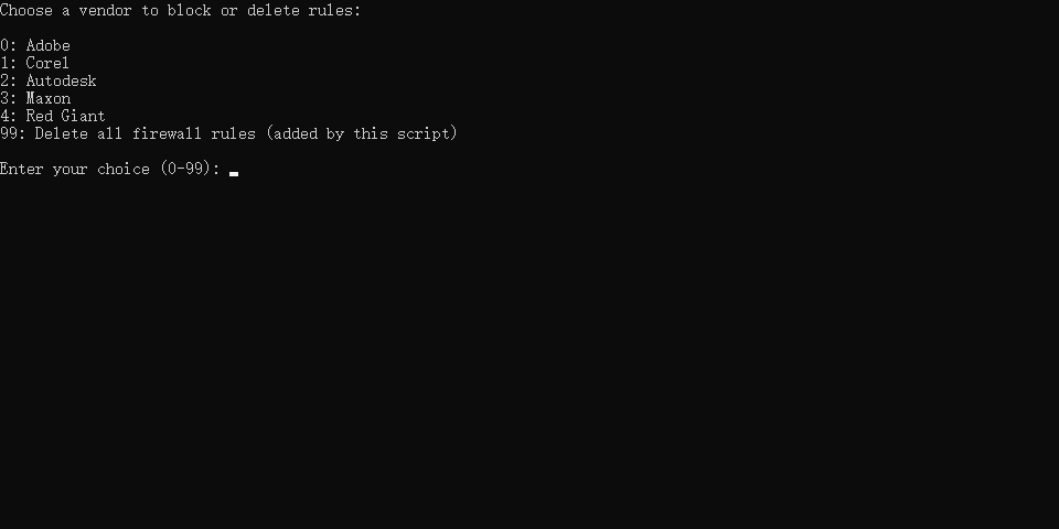 WinMasterBlocker - 阻止 Adobe 等软件联网