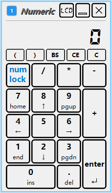 屏幕小键盘ScreenKeyboard[zgcc]_v1.16和v1.05 虚拟键盘工具 支持触摸屏和无键盘场景  截图