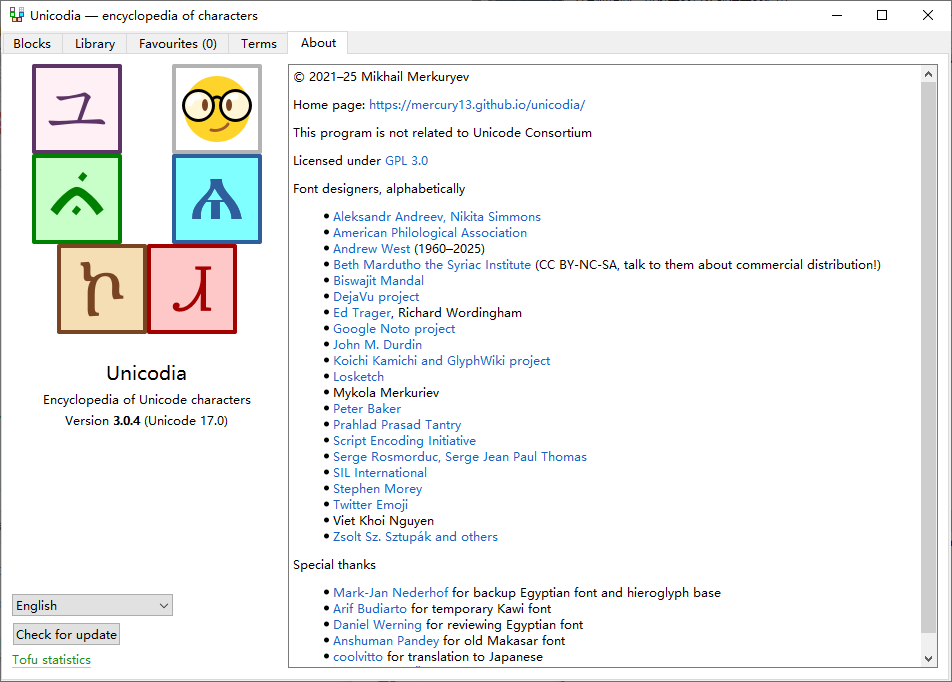 Unicodia-w64-3.0.4 Unicode字符查询工具 64位版  安装版便携版 程序员设计师必备字符映射工具 