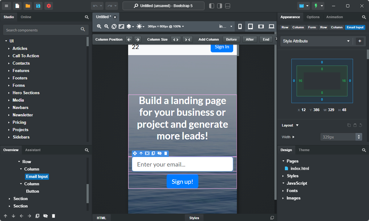 Bootstrap Studio v8.0.1 直装破解版 专业响应式网页设计神器 截图