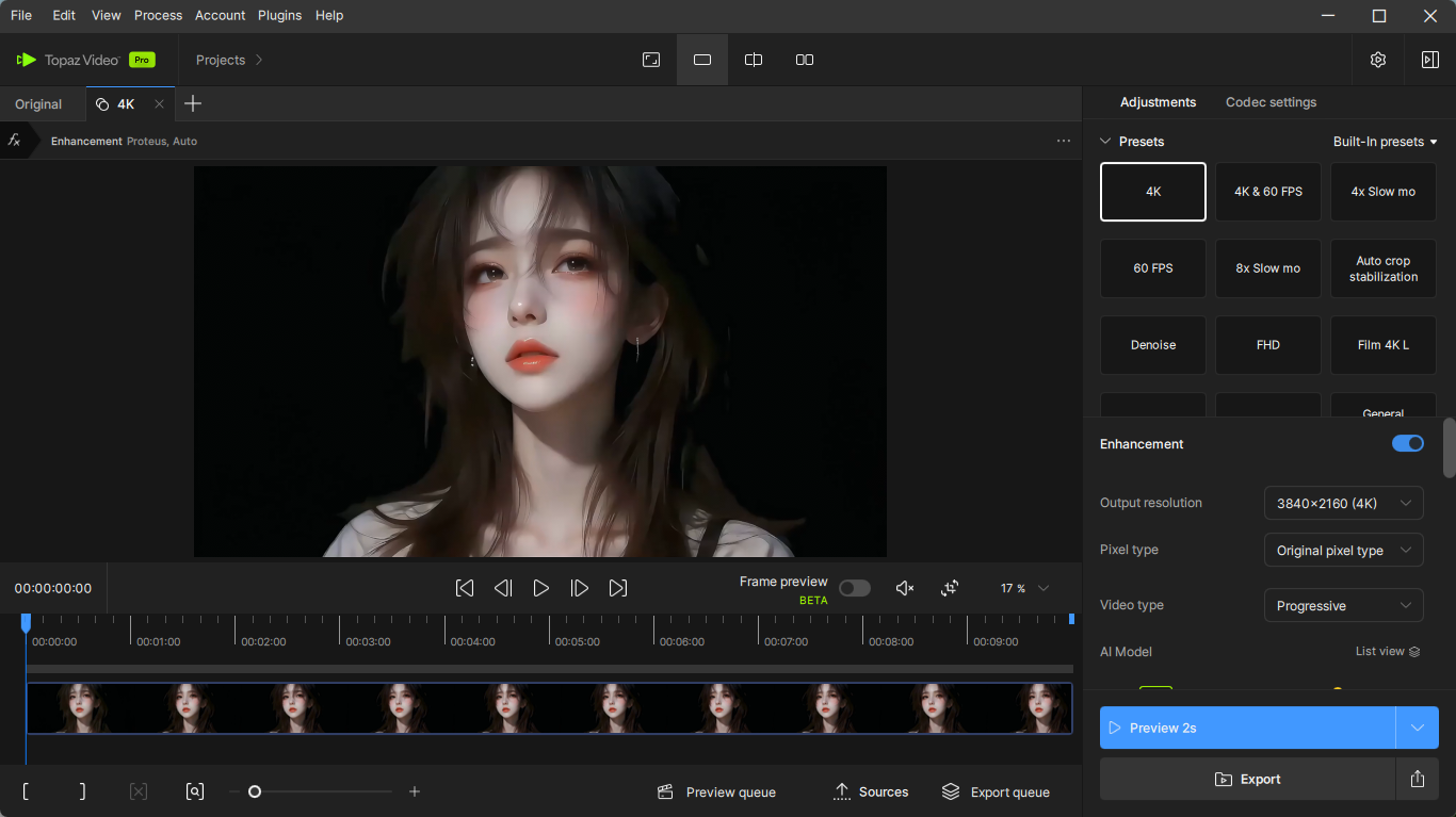 Topaz Video AI v1.5.0 高级版 极致AI视频修复增强工具 截图