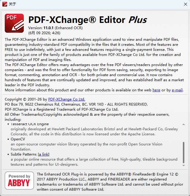 PDF-XChange Editor Plus v11.0.1.0便携版 PDF编辑工具含OCR 截图