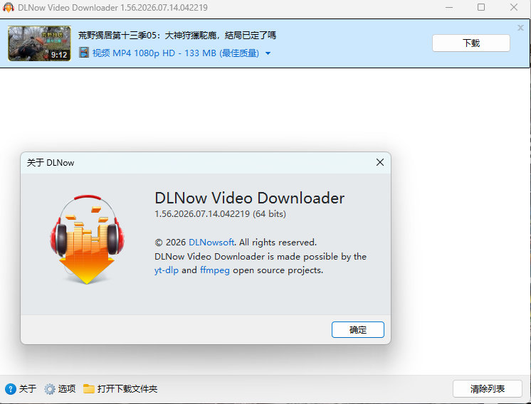 DLNow Video Downloader v1.56 多语便携版 全网流媒体高清视频嗅探与下载神器 截图