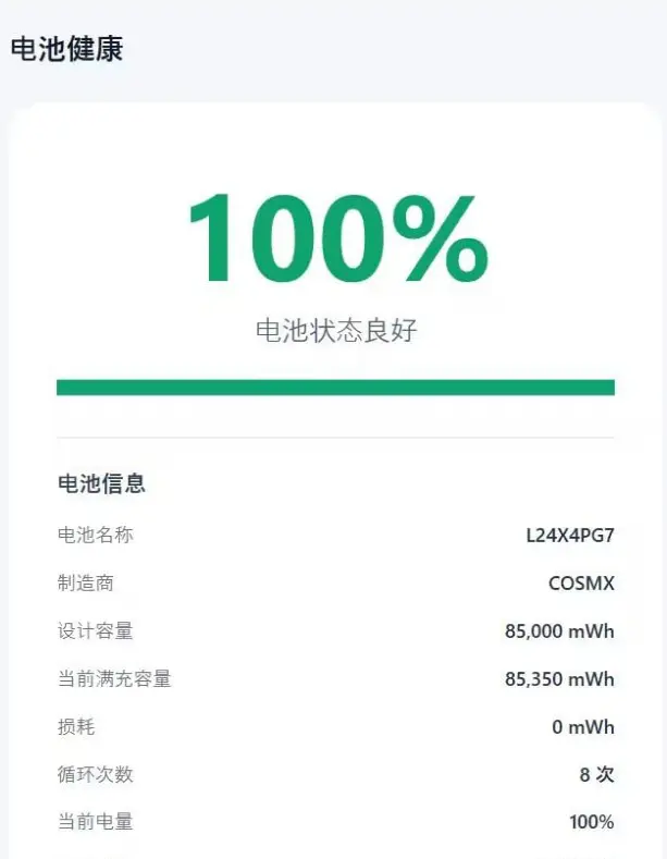 Battery Health v1.0.0 Windows极简电池健康查看器 截图