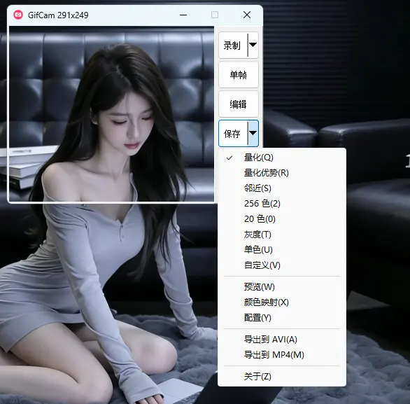 GifCam v7.7 完美汉化便携版 - 电脑屏幕截取GIF动图极简神器【自媒体必备】 截图