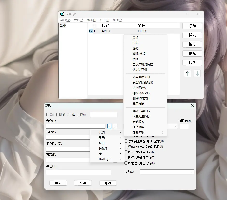 HotkeyP(强大热键与快捷键管理工具) v4.11  全局键鼠映射系统控制与宏按键自动化利器 真实测试截图