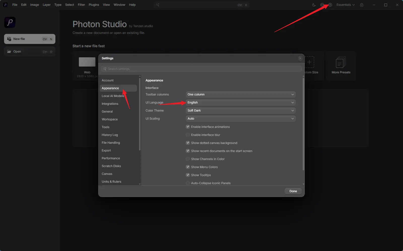 Photon Studio(离线图像编辑与PSD利器) v0.1.44 绿色便携版 - 原生PSD支持与媲美PS专业修图设计神器 真实测试截图