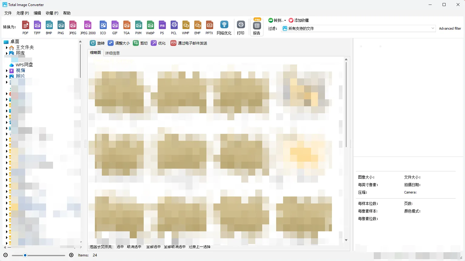 CoolUtils Total Image Converter(万能图片转换器) 绿色便携版 RAW转图与批量加水印压缩神器 真实测试截图